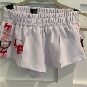 LF white girls shorts S
